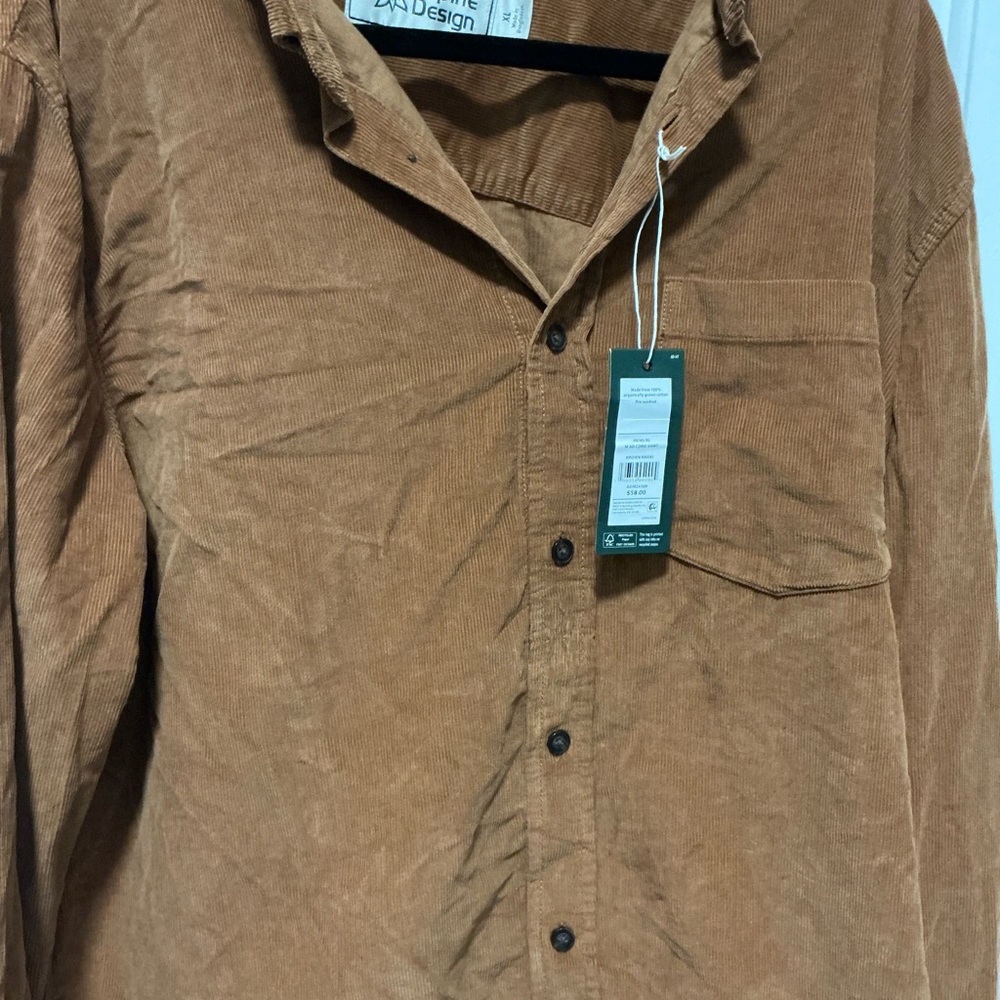 Alpine Design Brown Casual Button Down Shirt